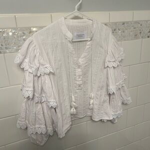 The Shirt by Rochelle Behrens Ruffle Top